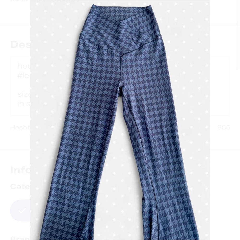 Aerie Blue Houndstooth Leggings